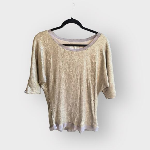 71 Stanton gold sequin blouse - Picture 2 of 8